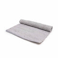 Small Indian Handloom Cotton Rug in Grey for Stylish Interiors