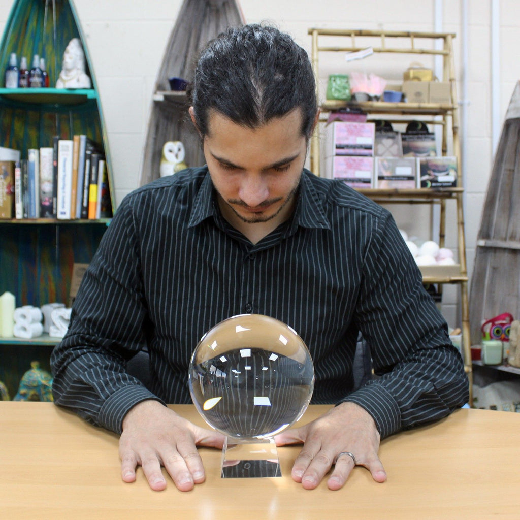 Crystal Ball on Stand 150mm for Elegant Home Decor and Display