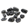 Medium Tumble Stone Obsidian Snowflake for Unique Home Decor Gifts