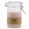 Pure Olive Wax Jar Candle 120x70 Antique Rose for Home Decor