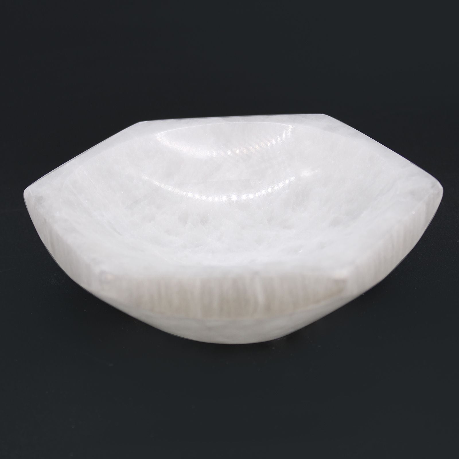 Selenite Hex Bowl 15cm for Elegant Home Decor and Display