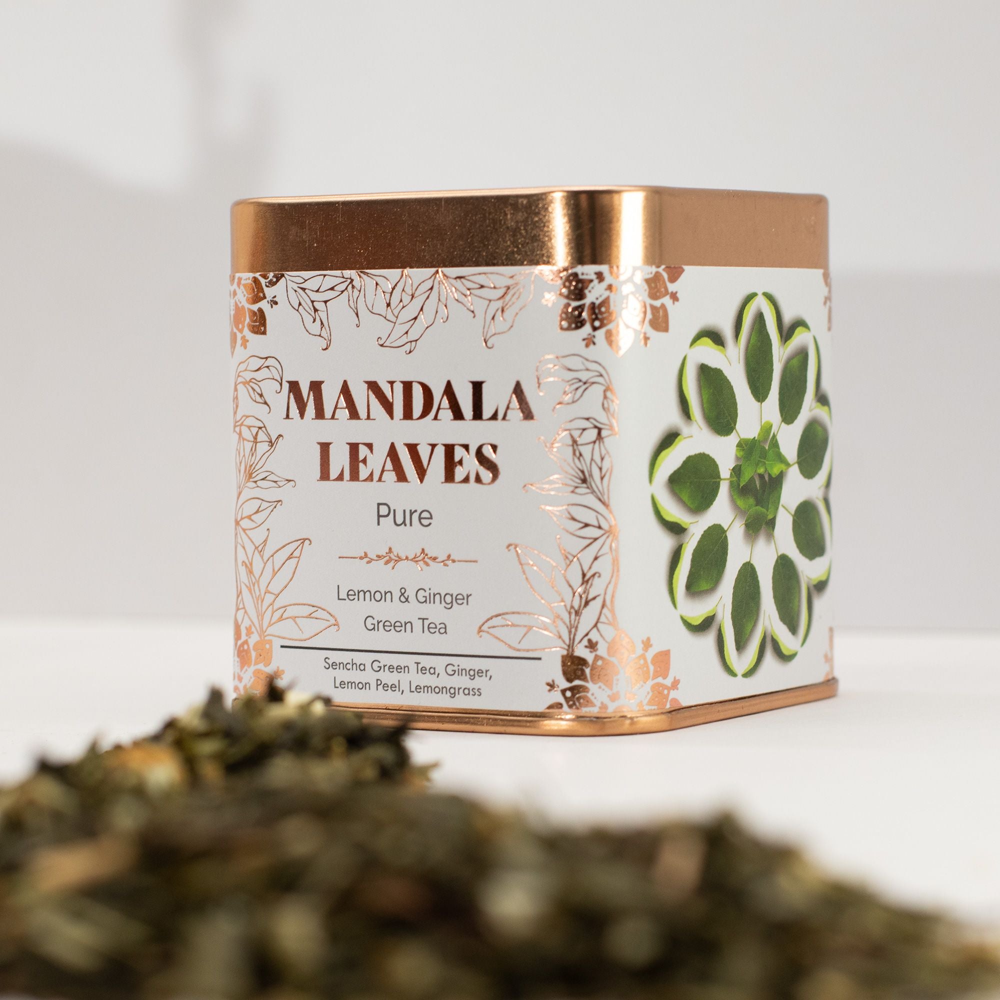 50g Classic Green Tea with Lemon and Ginger for Refreshing Moments