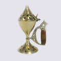 Elegant Cone Burner with Handle for Incense and Charcoal Use