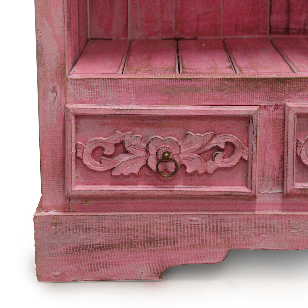Albasia Bathroom Cabinet in Pinkwash for Chic and Stylish Storage