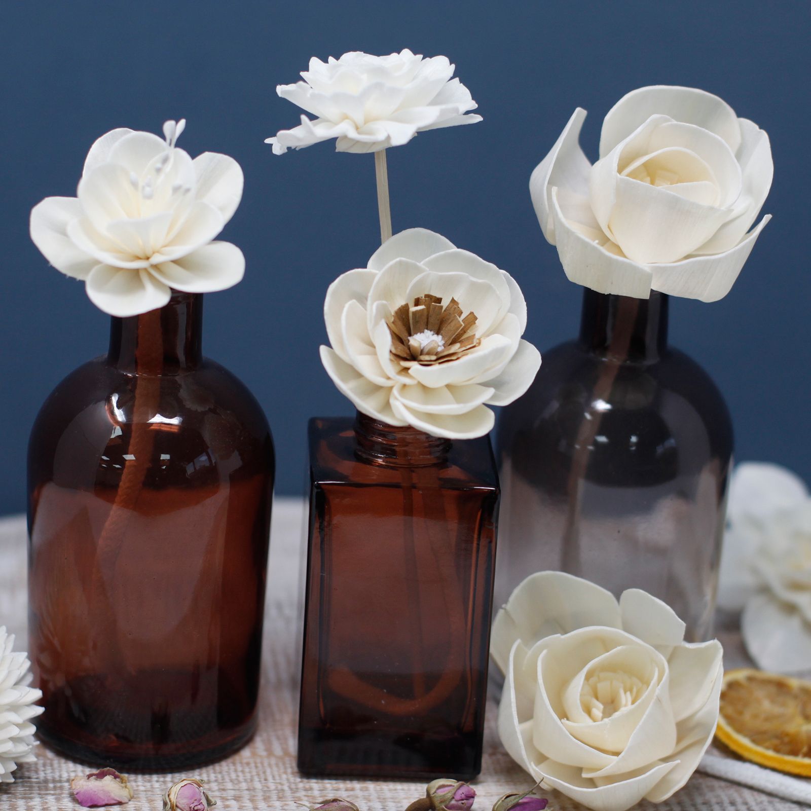 Natural Diffuser Flowers Small Poppy on String for Home Decor