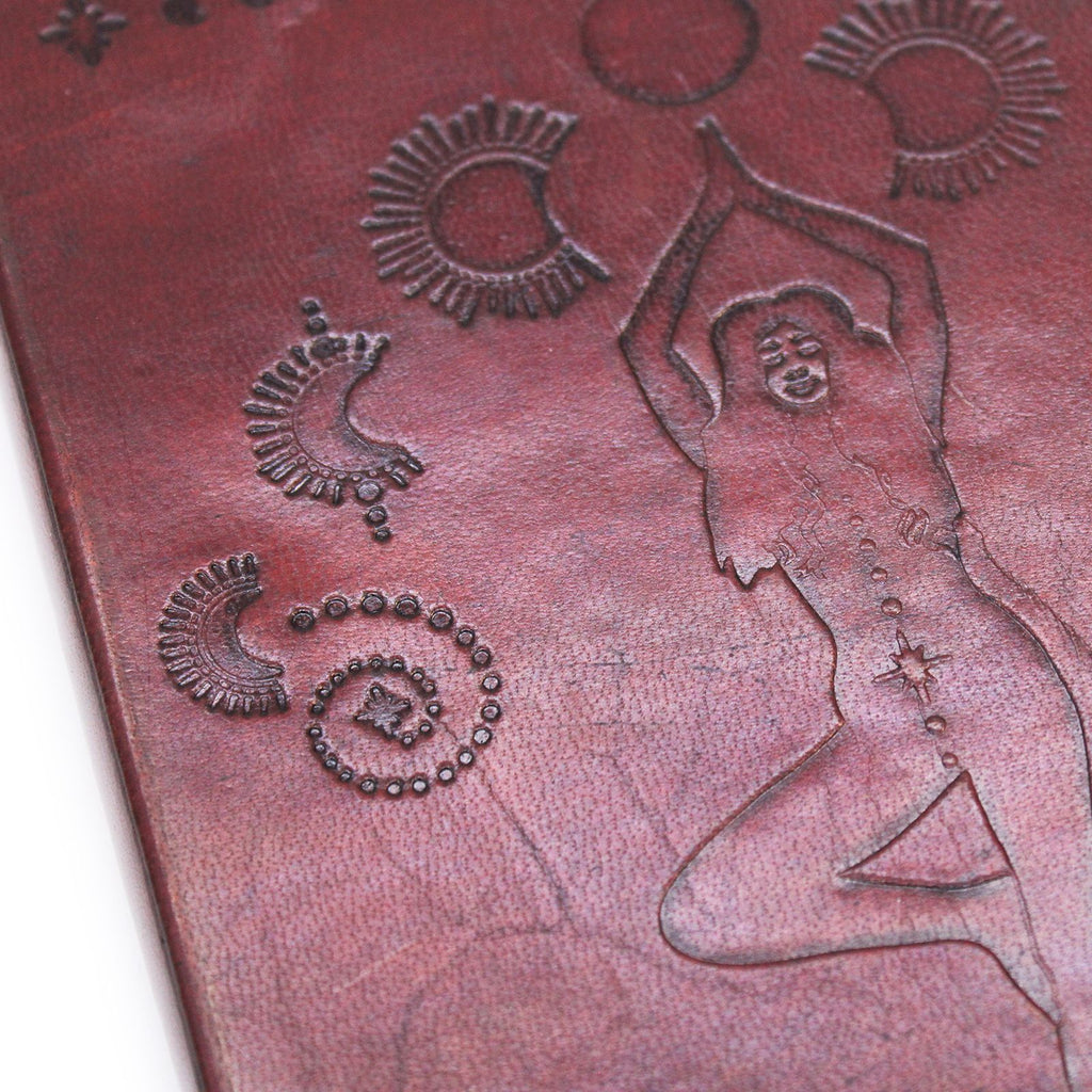 Medium Notebook with Strap Cosmic Goddess for Creative Minds
