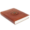 Leather Tigereye Notebook for Journaling and Sketching 7x5 Inches