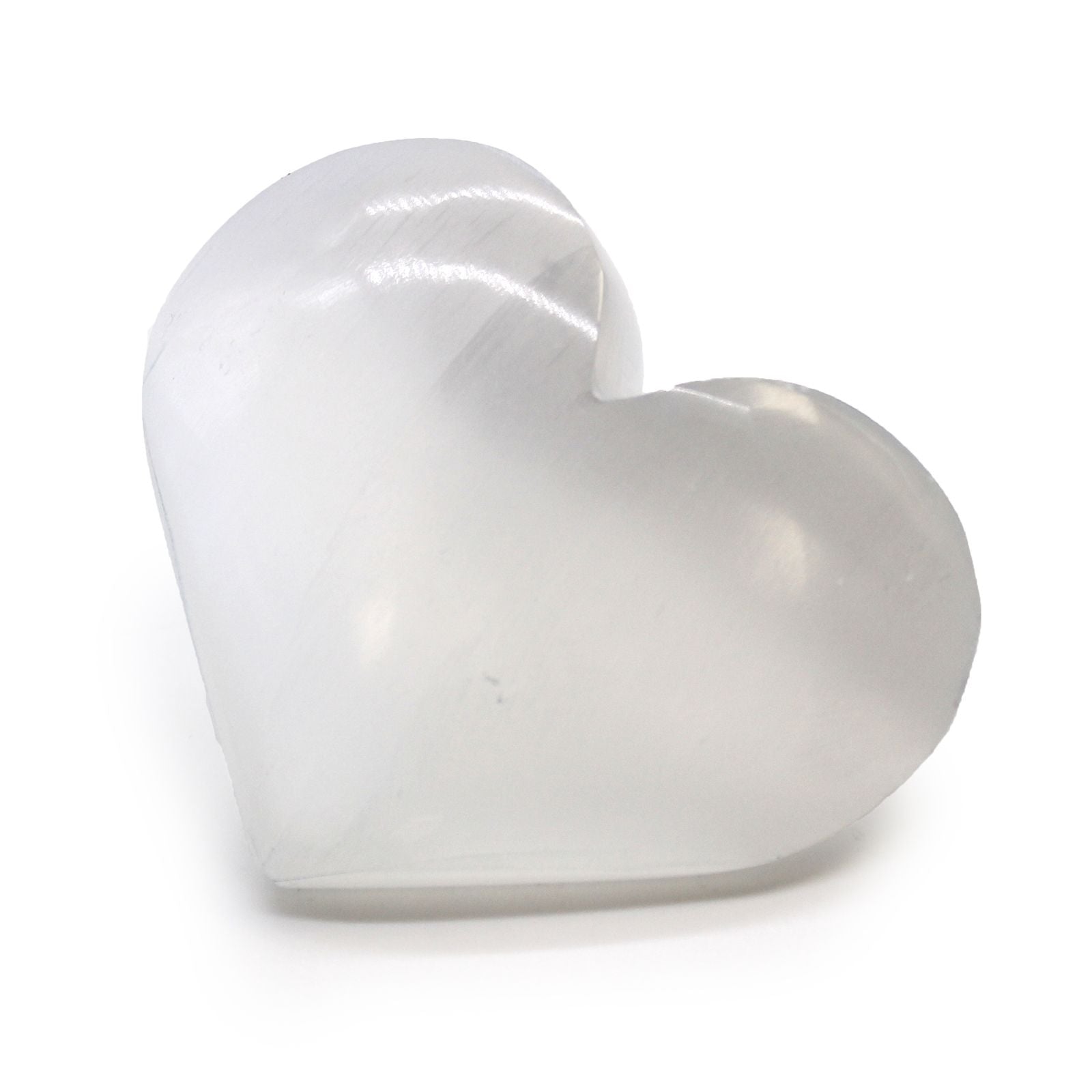 Selenite Heart Crystal 5 to 6 cm for Elegant Home Display