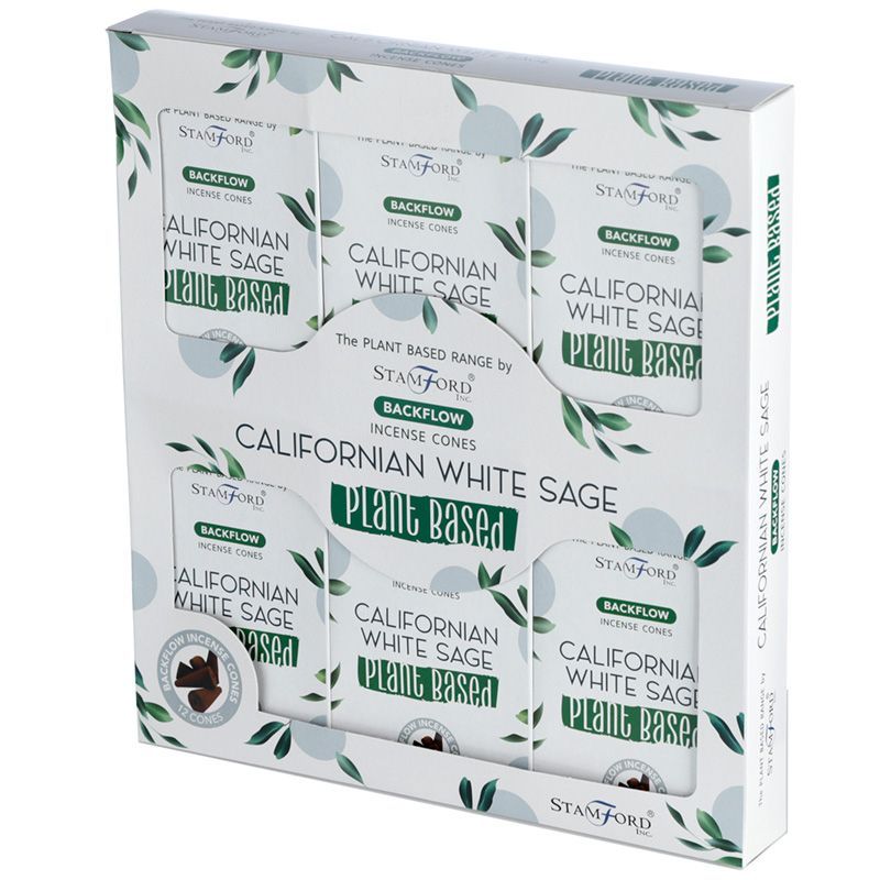Californian White Sage Backflow Incense Cones for Home Fragrance