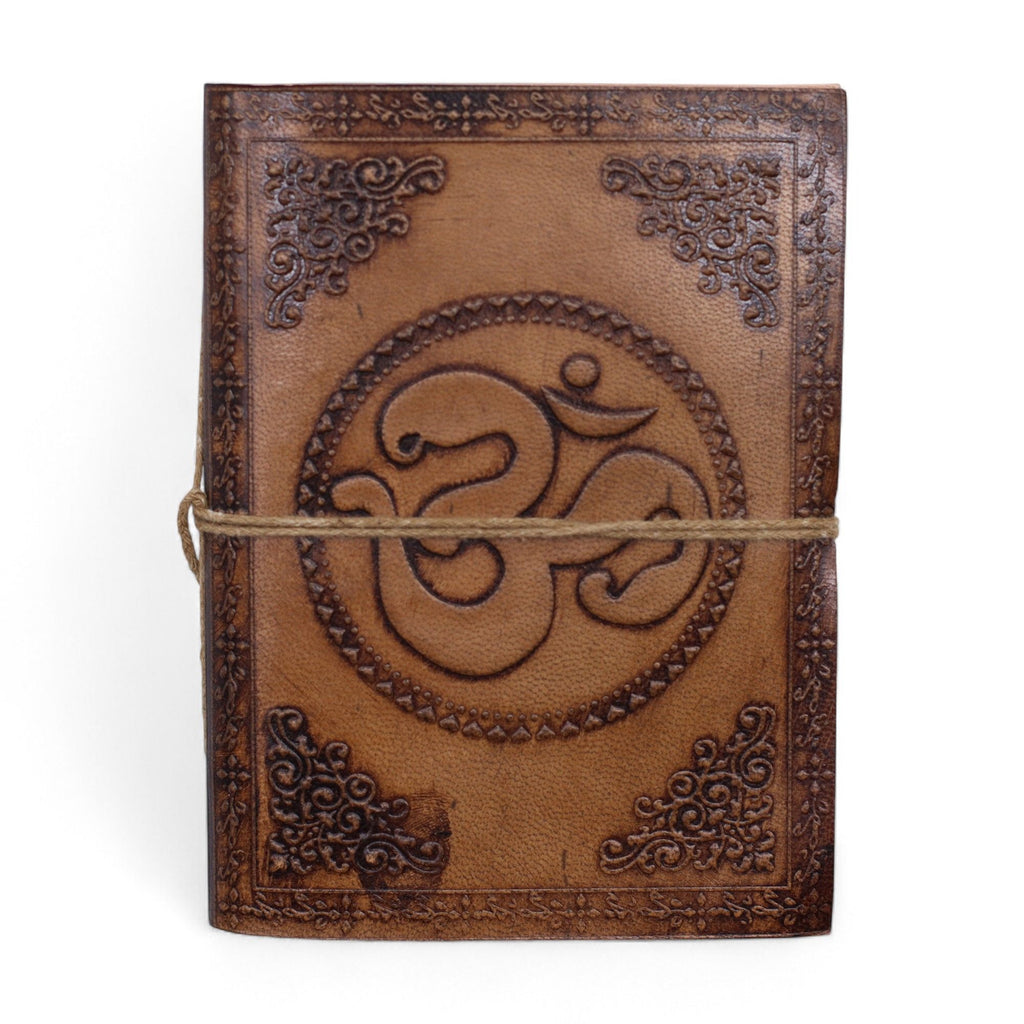 Assorted Leather Notebooks with Unique Embossed Designs