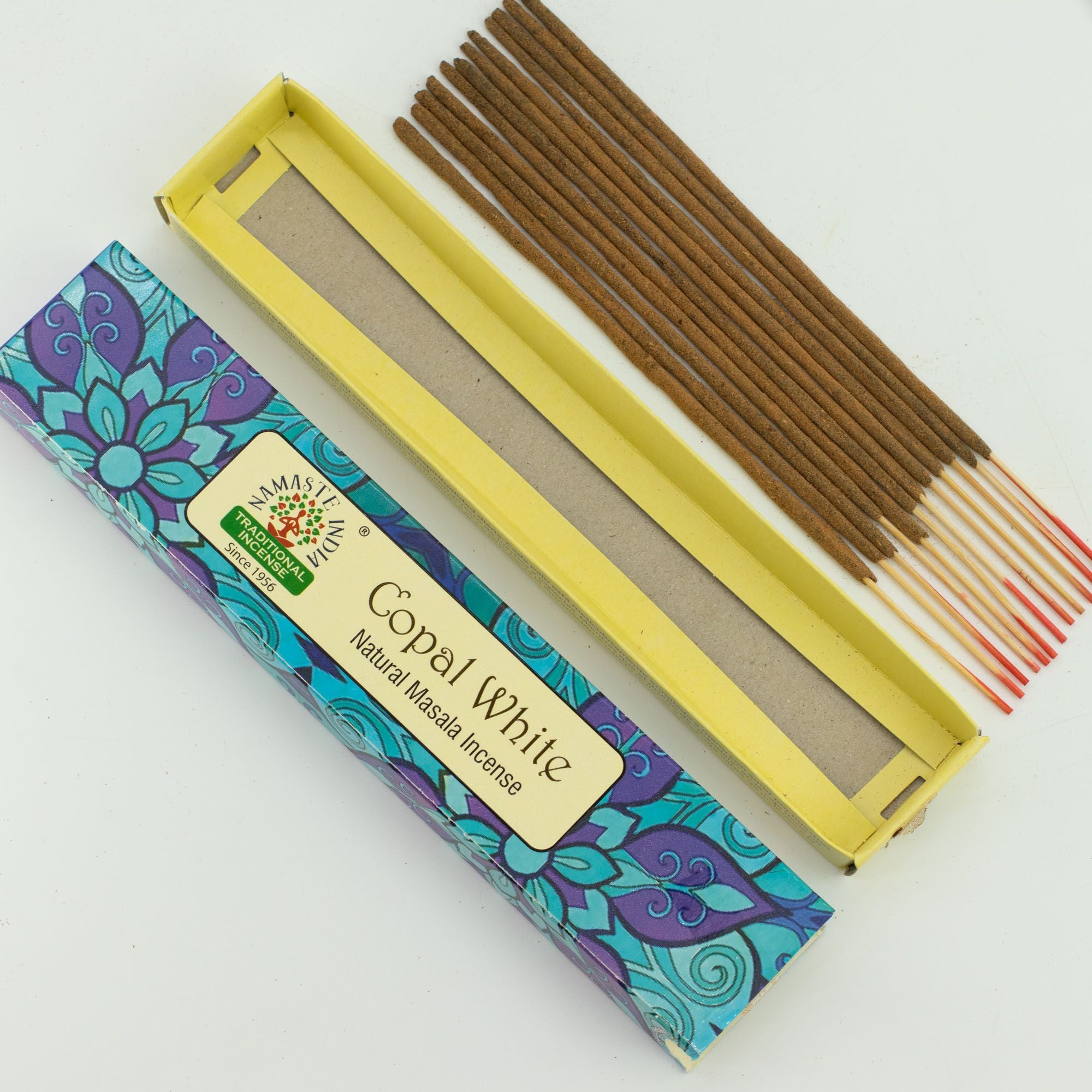 Namaste Mandala Masala Incense Sticks Copal White for Serenity