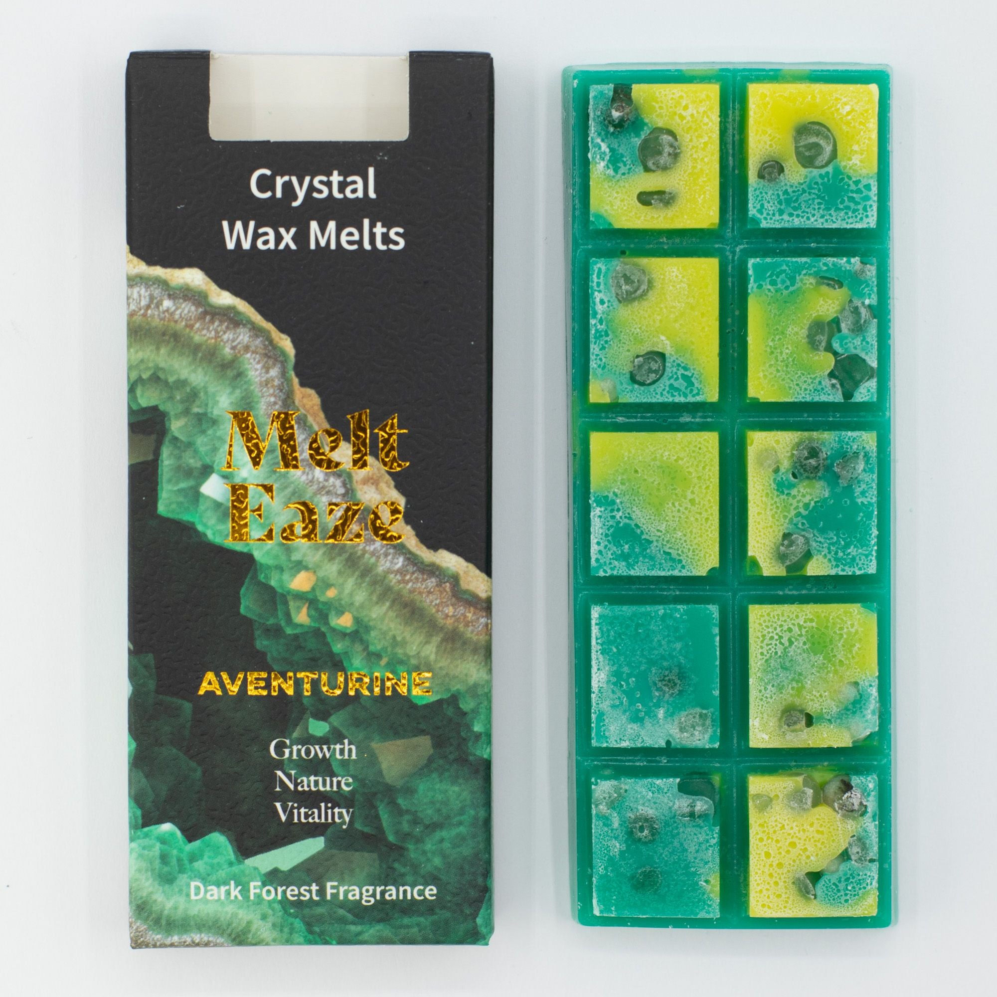 MeltEaze Wax Melts 50g Emerald Forest with Aventurine Chips