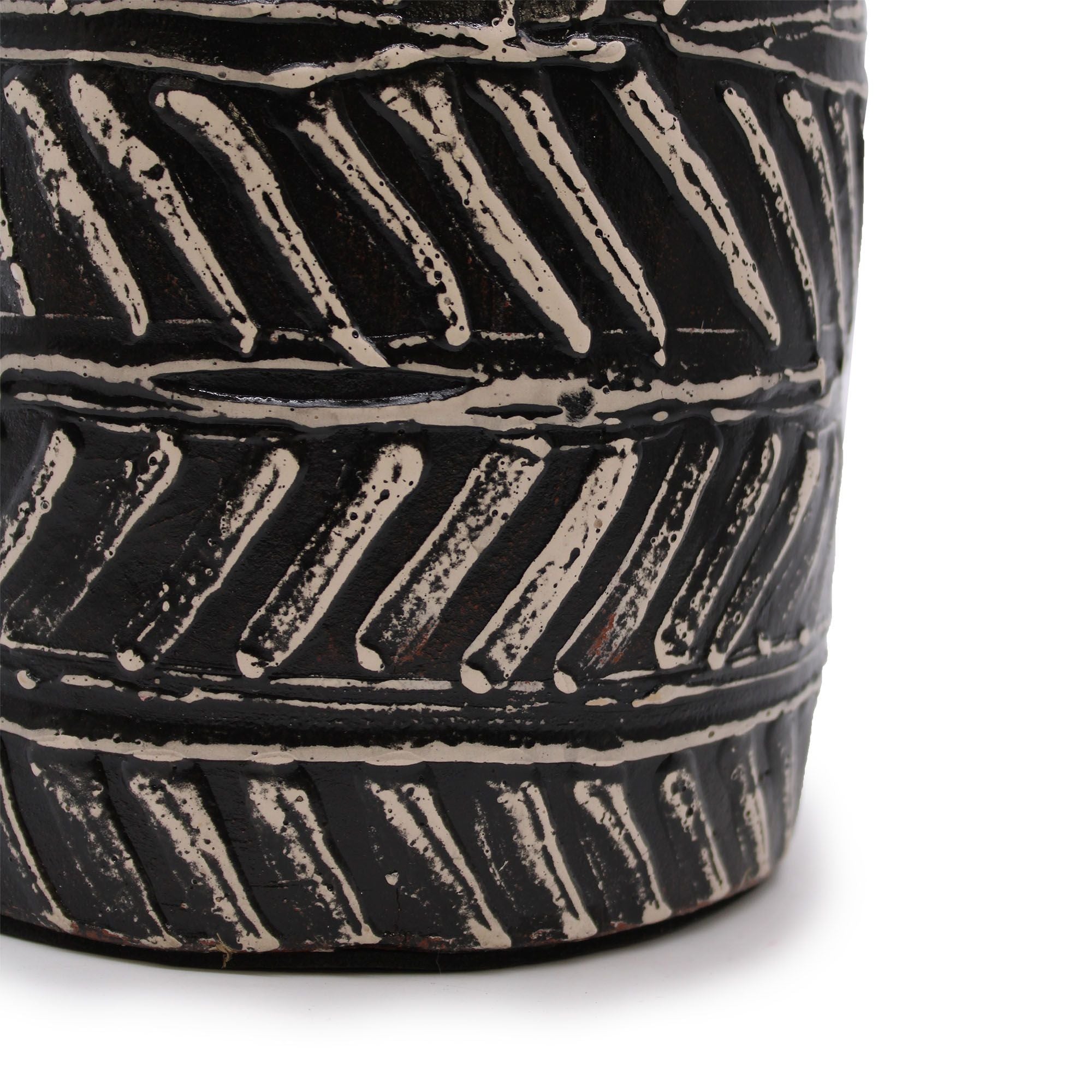 Greek Taper Vase in Chocolate Unique Decorative Art for Home