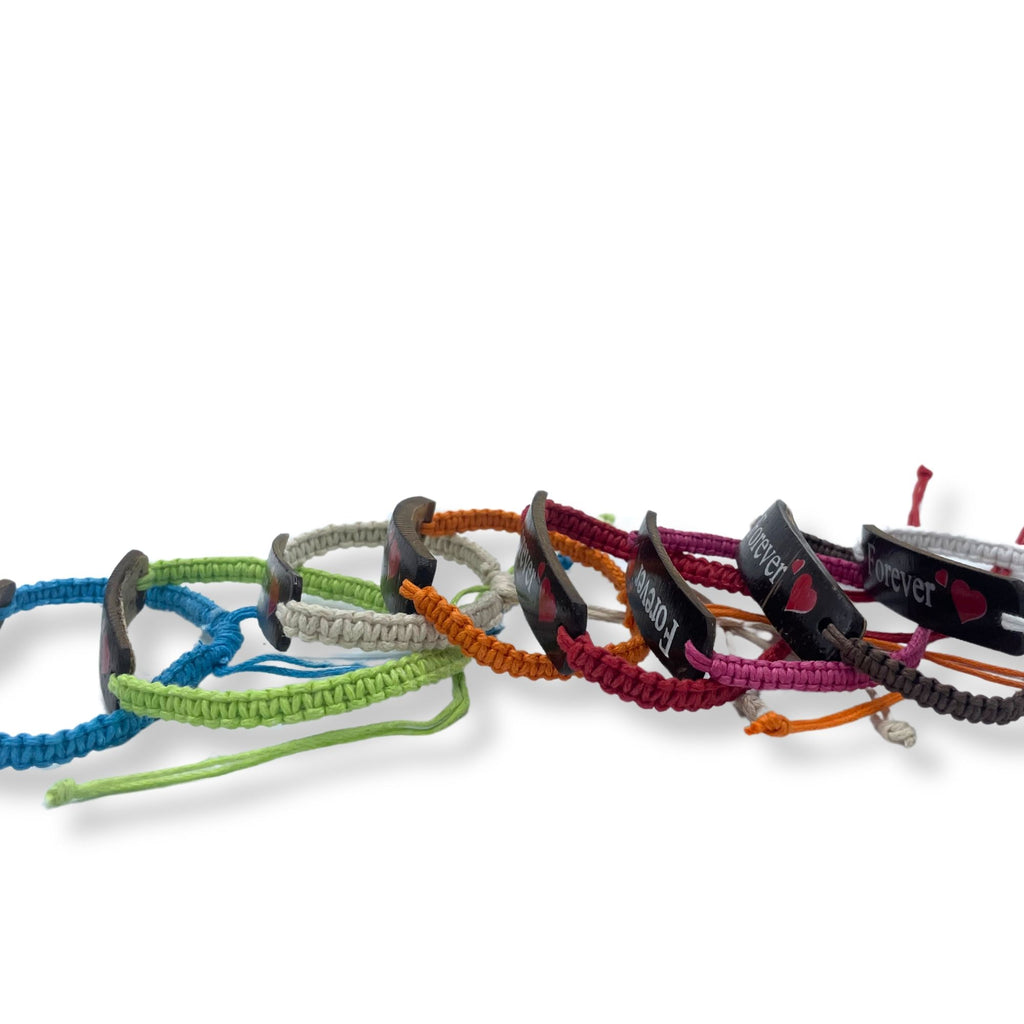 Handmade Friendship Bracelets Unprinted Custom Coconut Assortment