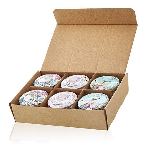 Art Tin Candle Parisian Weekend Peonies Assorted Design Collection