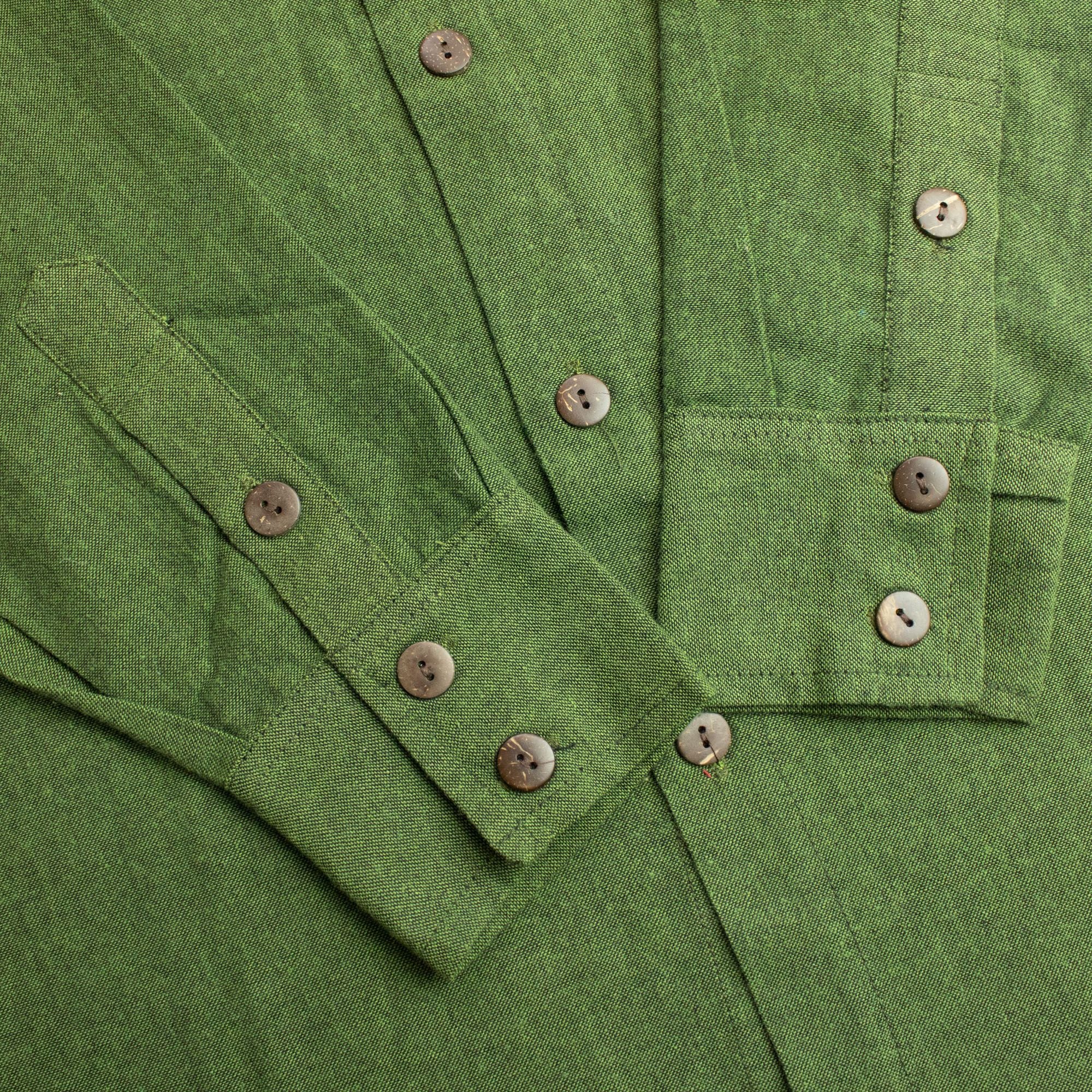 Nomad Sari Kathmandu Shirt in Forest Green for Everyday Style