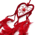 Bali Dreamcatchers Small Heart Black White Red for Sweet Dreams