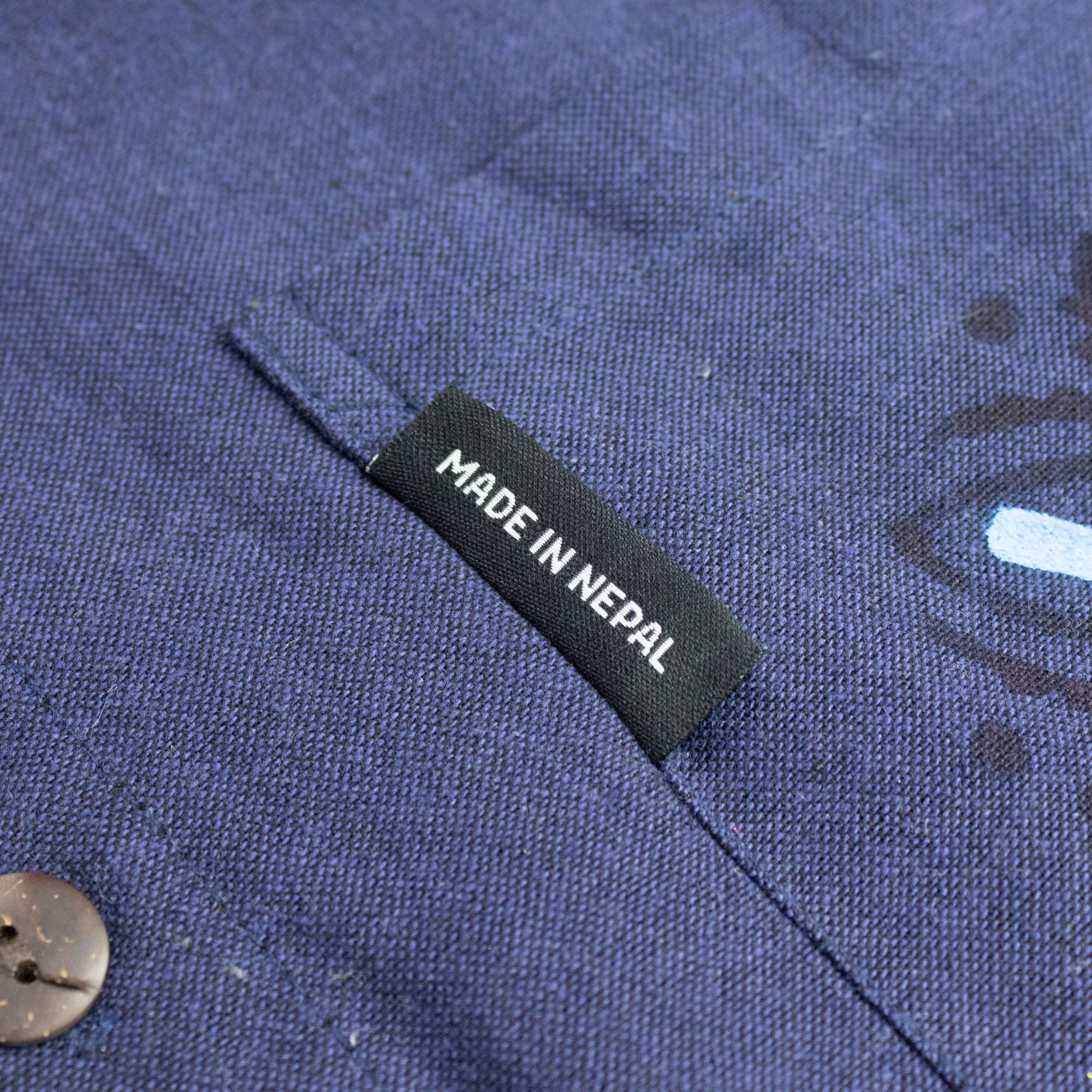 Nomad Sari Kathmandu Shirt in Indigo for Medium Size Wearers