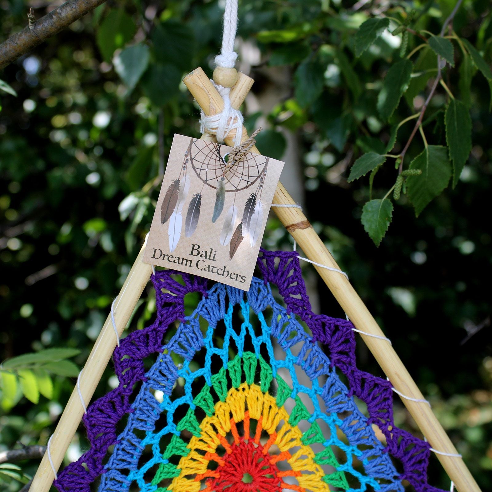 Bali Dream Catchers Medium Multi Pyramid for Beautiful Home Decor