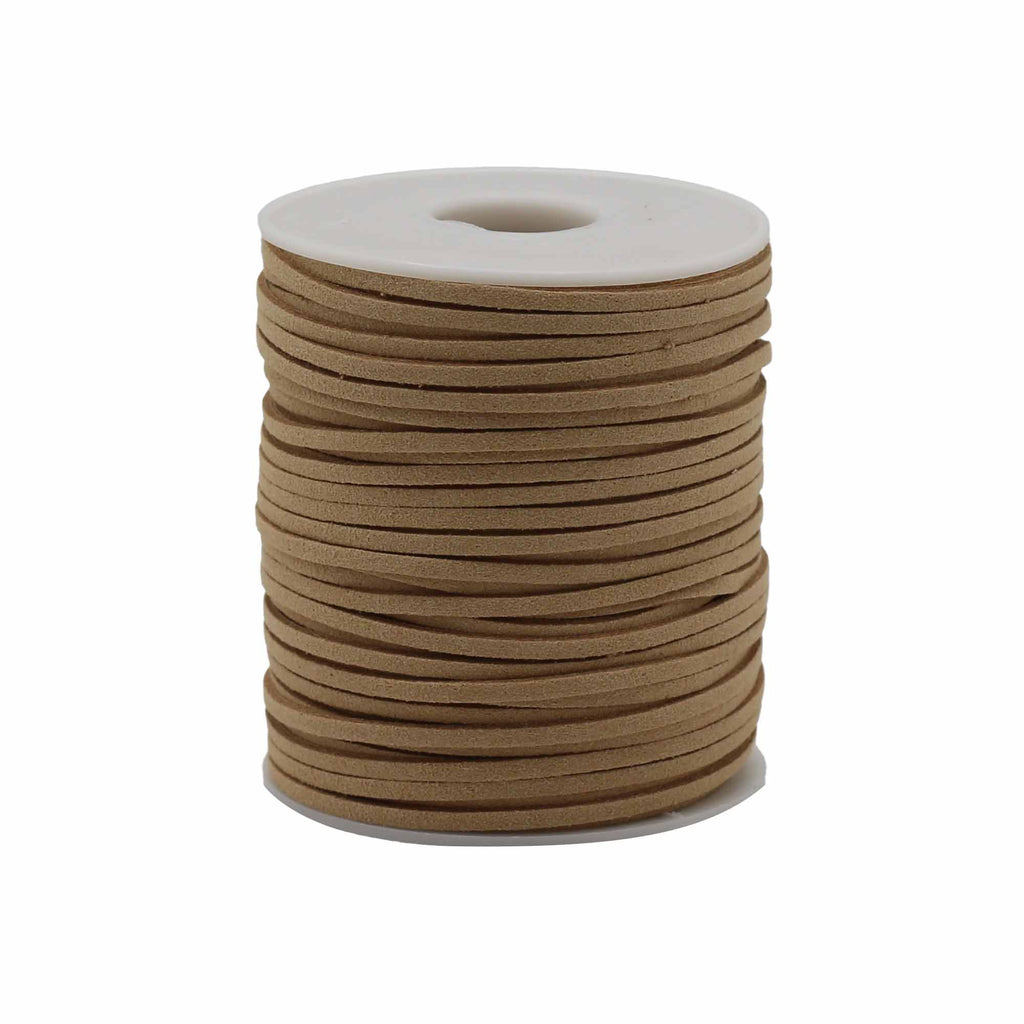Tan Bulk Roll Pendant Cord 2.5mm x 45m for Crafting Projects