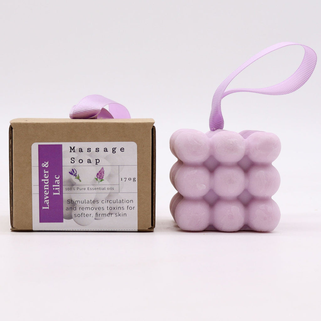 Lavender & Lilac Boxed Single Massage Soaps for Luxurious Self Care