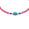 Nepalese Extra Fine Gem Bracelet with Pink Coral and Turquoise Beads