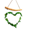 Love Chime Green Recycled Glass Wind Chimes for Outdoor Decor