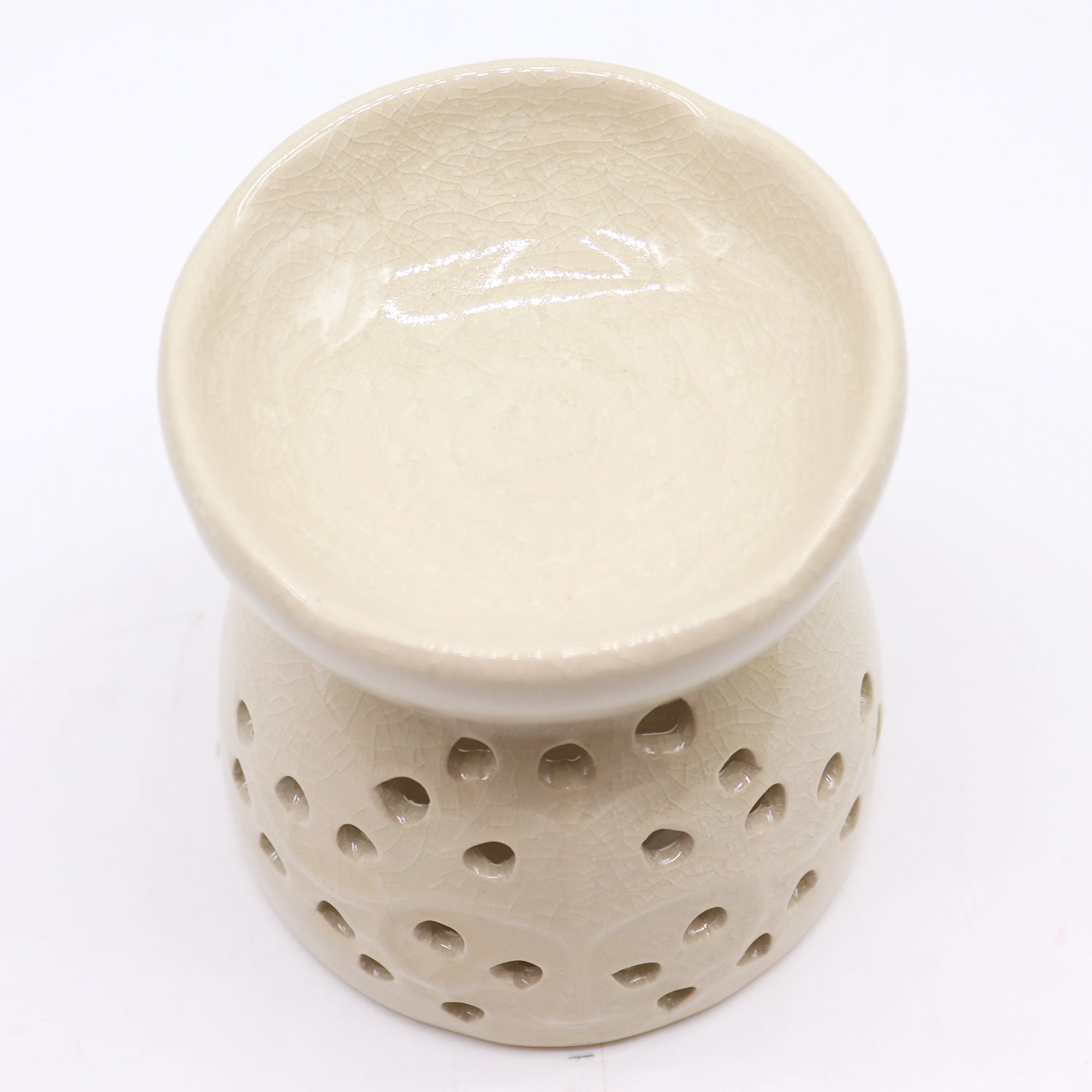 Tree of Life Ivory Oil Burner for Home Fragrance and Decor