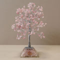 Gemstone Tree with Orgonite Base Featuring 320 Rose Quartz Stones