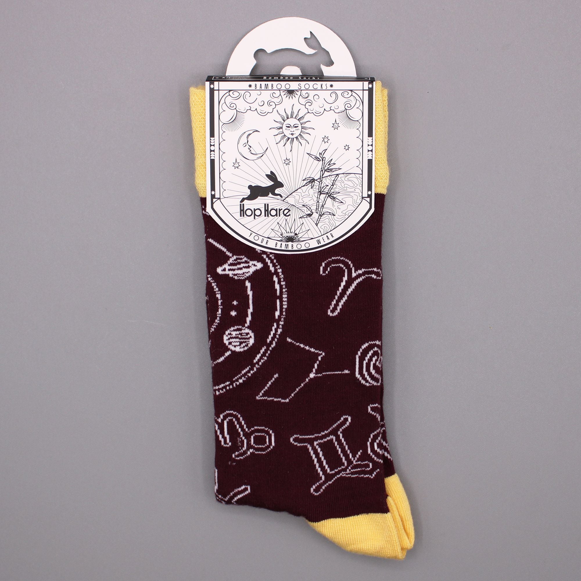 Hop Hare Bamboo Socks S/M Zodiac Design for Ultimate Comfort