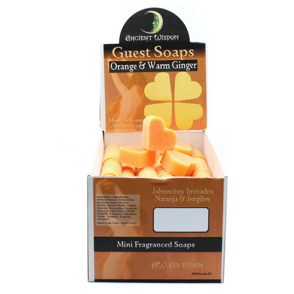 Heart Guest Soap Orange and Warm Ginger for a Charming Bathroom