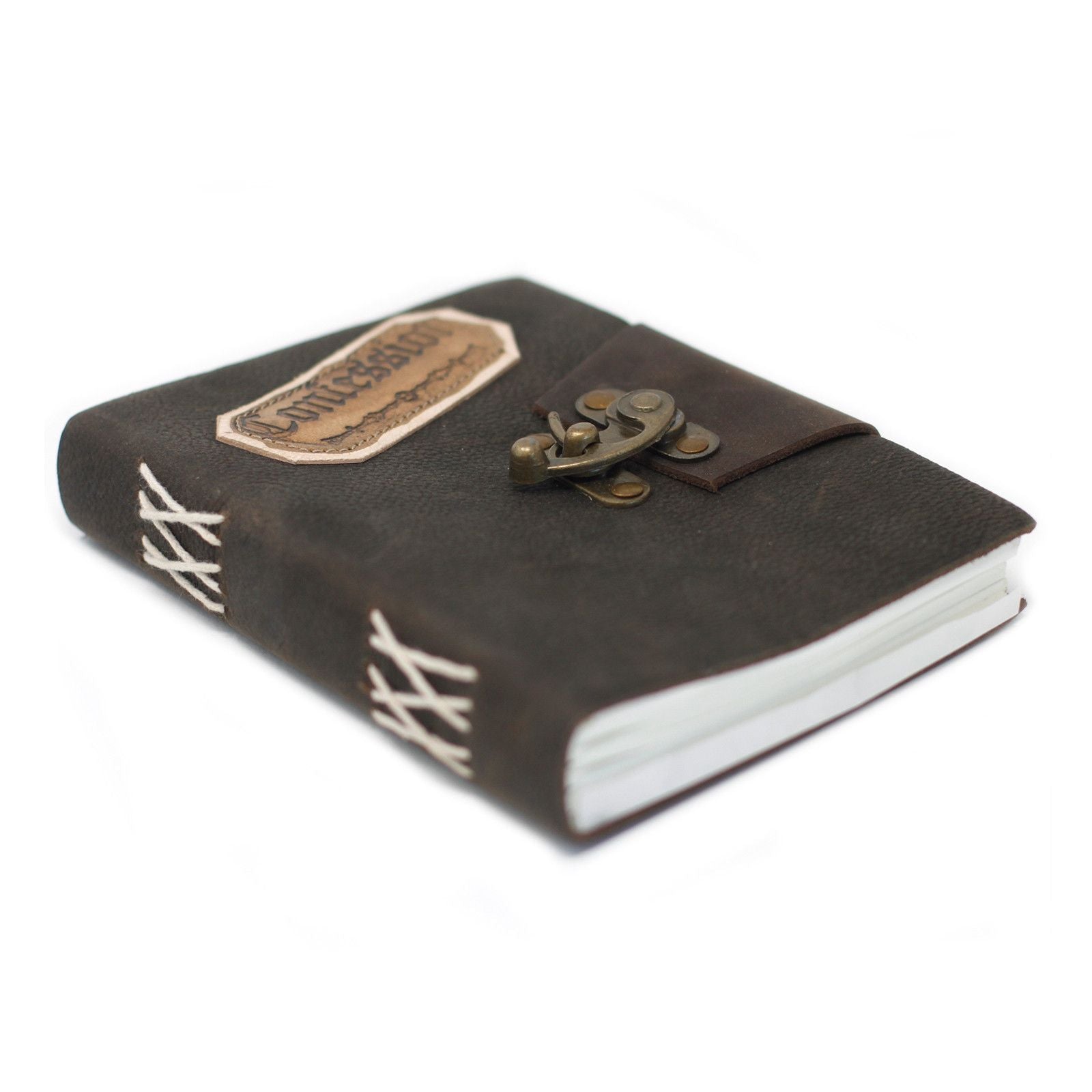 Leather Black Confessions Notebook with Lock for Creative Minds
