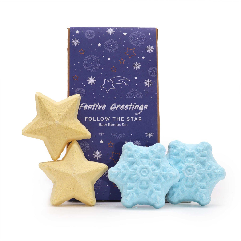 Follow the Star Christmas Bath Bomb Gift Pack with Festive Scents