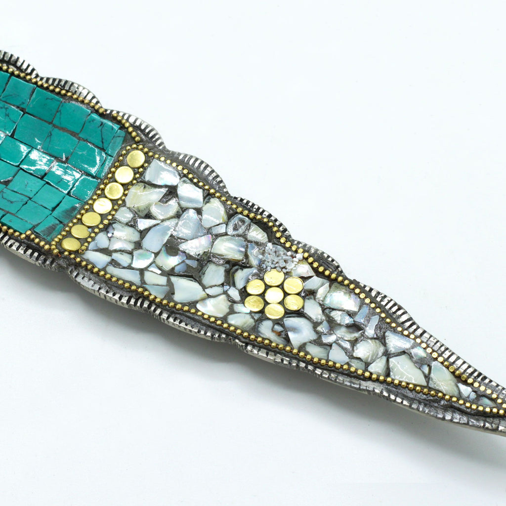 Buddha Long Leaf Tibetan Decor Incense Holder with Serene Design