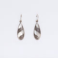 Shell and Silver Teardrop Earrings for Elegant Fashion Style