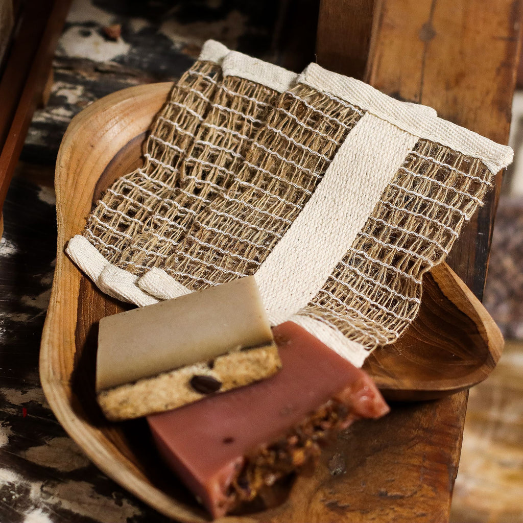 Soft Jute Soap Bag for Eco Friendly Bathing and Travel Use