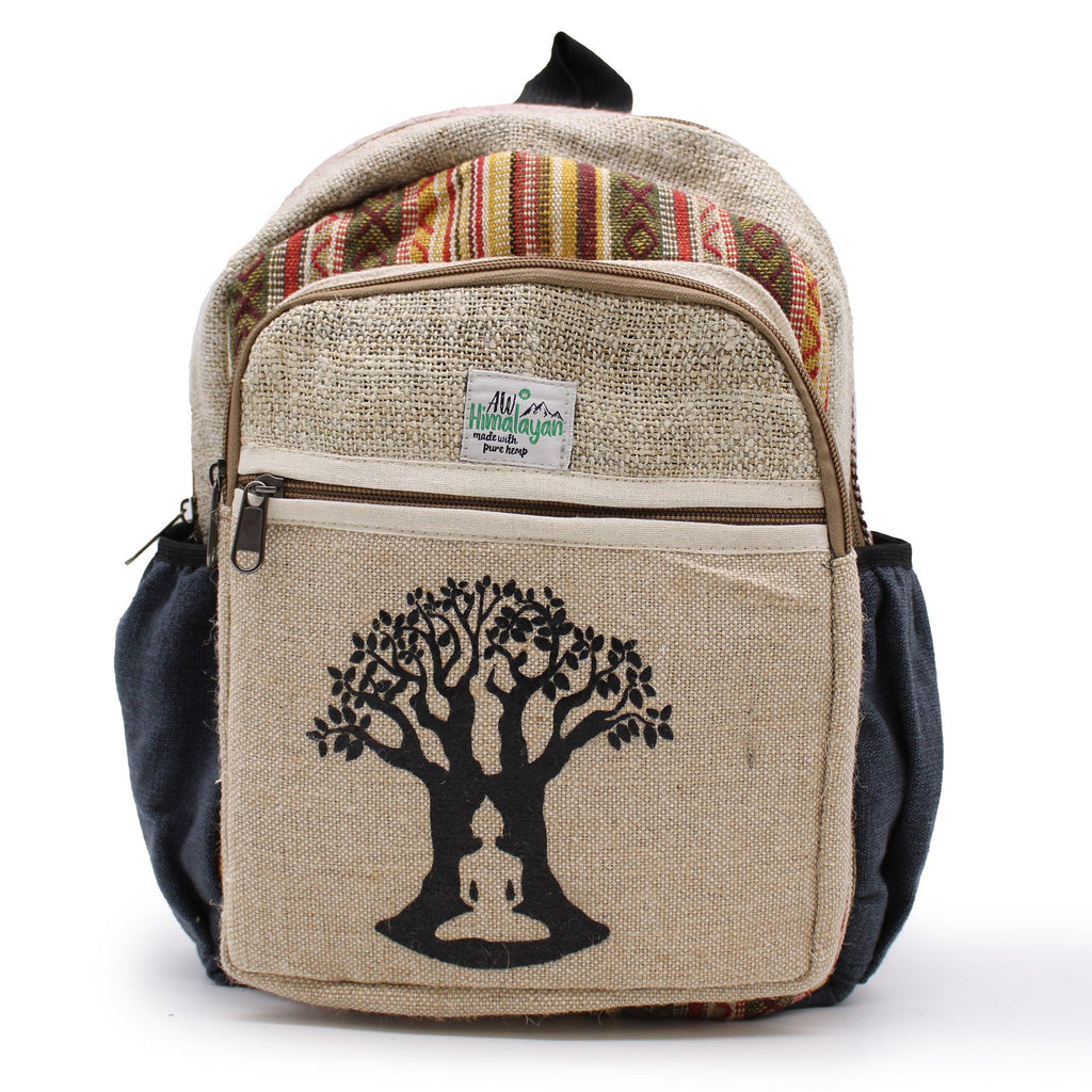 Small Backpack with Bohdi Tree Design for Everyday Use