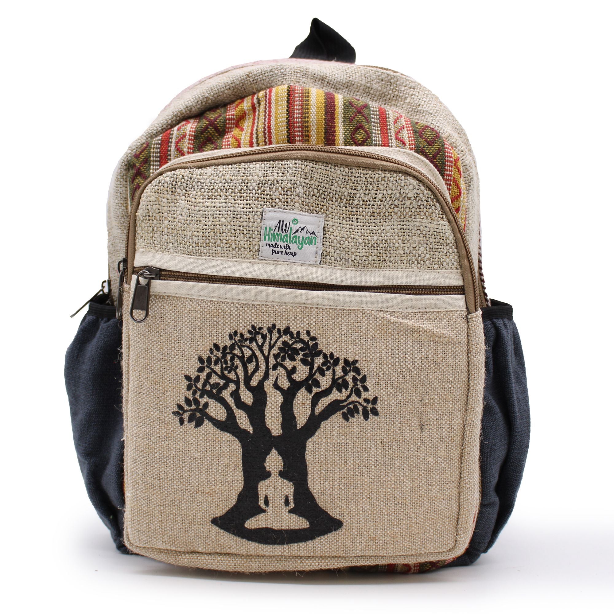 Small Backpack with Bohdi Tree Design for Everyday Use