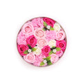 Round Box Baby Blessings Pinks Soap Flowers Gift Box for Occasions