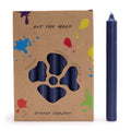 Solid Colour Dinner Candle Set of 21 in Rustic Navy Shade