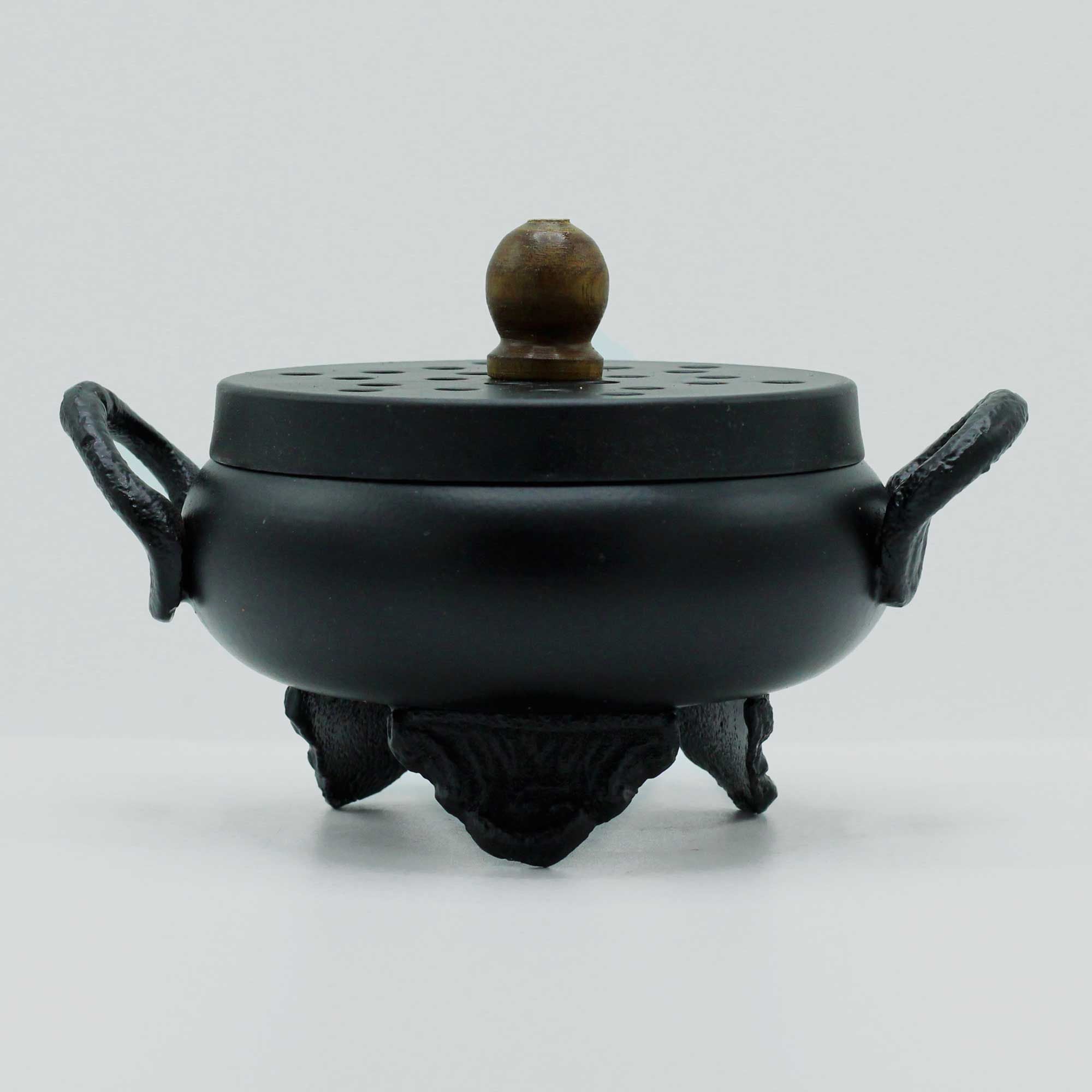Classic Iron Cauldron Burner for Incense and Unique Home Décor