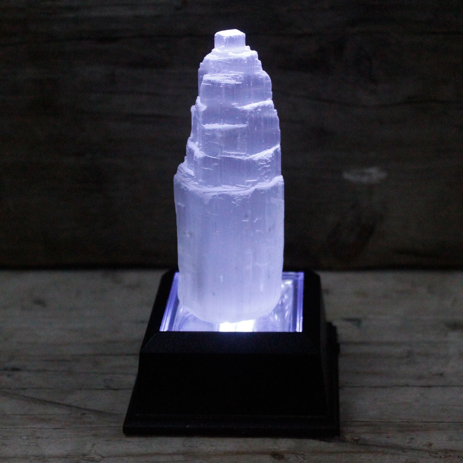 Natural Selenite Tower Unique 10 cm Crystal for Home Decor
