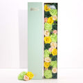 Extra Long Box Spring Celebrations Soap Flowers in Yellow & Greens