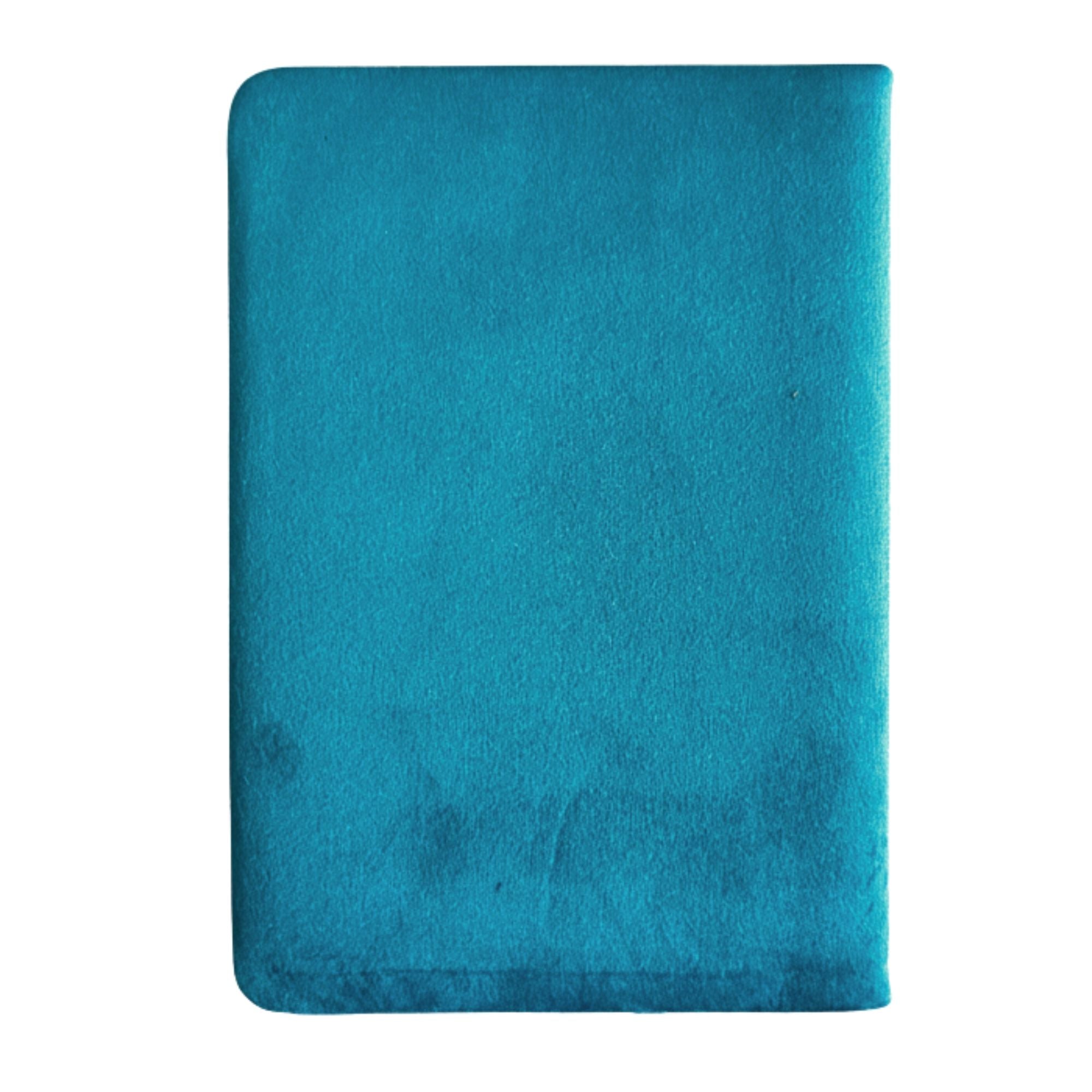 Light Blue Velvet Notebook with 80 Pages for Journaling and Dreams