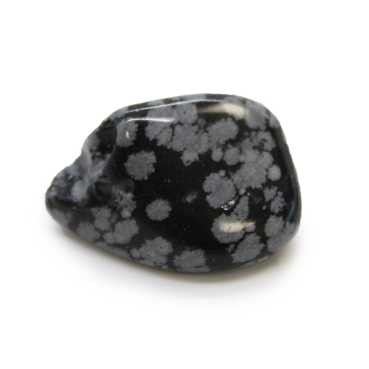 Medium Tumble Stone - Obsidian Snowflake