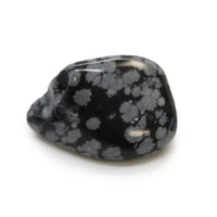 Medium Tumble Stone - Obsidian Snowflake