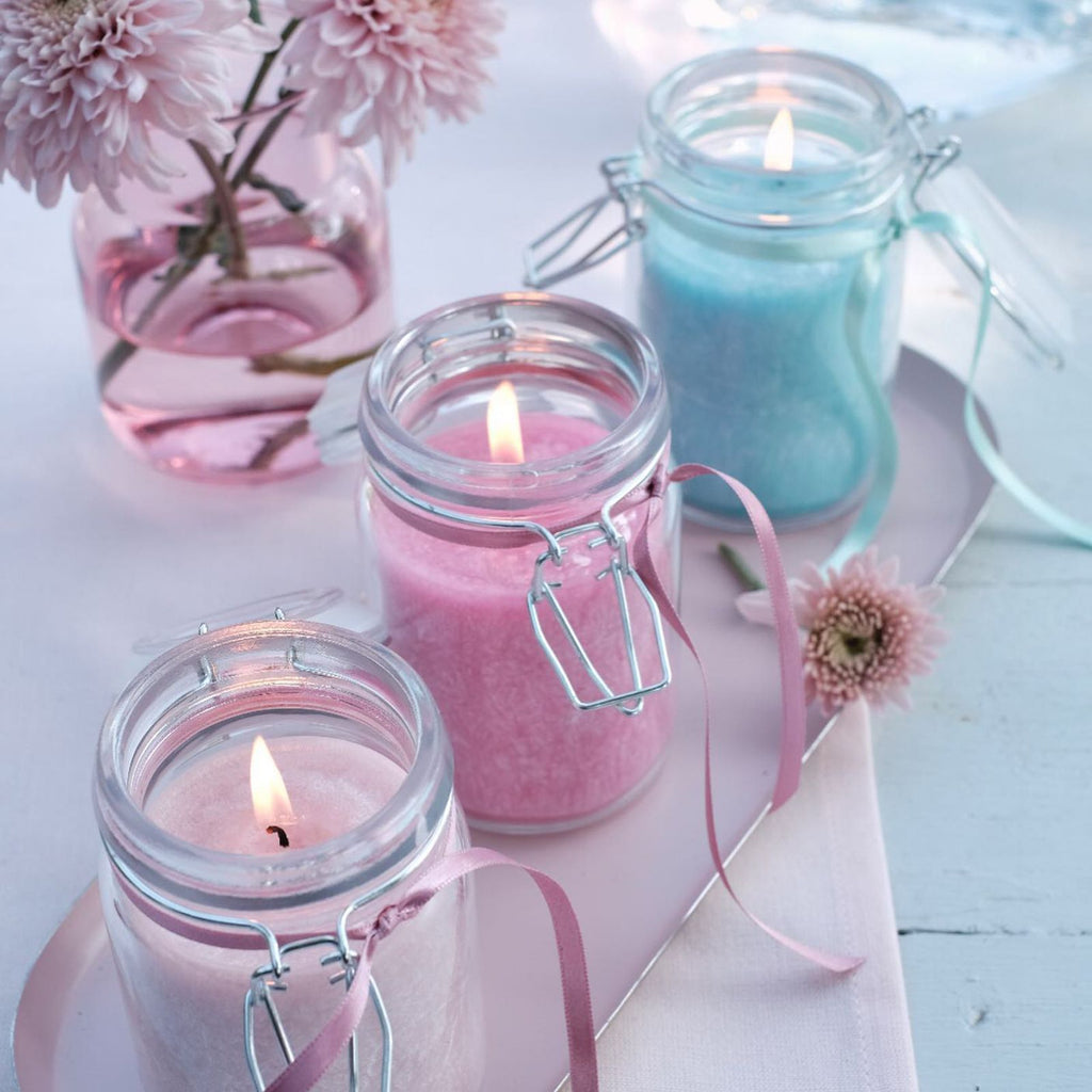 Pure Olive Wax Jar Candle 120x70 Antique Rose for Home Decor