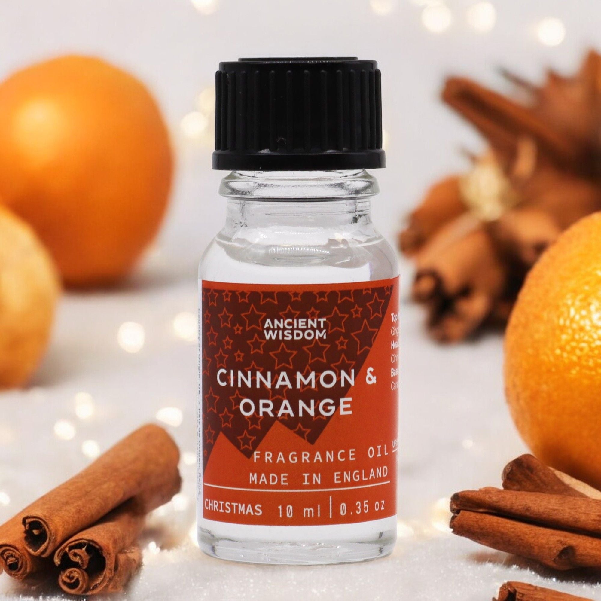 10ml Xmas Cinnamon & Orange Fragrance Oil for Festive Scents