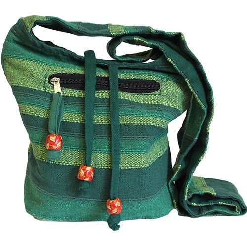 Nepal Sling Bag in Forest Green for Travel and Daily Use