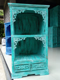Albasia Bathroom Cabinet in Turquoise Wash for Stylish Storage